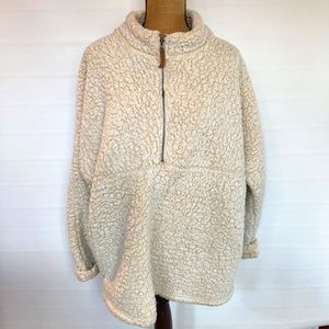 Time and Tru Pullover fleece natural color size 16-18 W